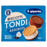IL GIGANTE Biscotti Tondi Assortiti 8 x 35 g