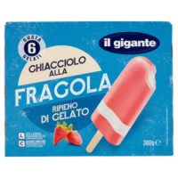 IL GIGANTE Ghiacciolo Alla Fragola 6 x 50 g