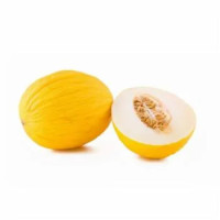 Melone Giallo Tagliato A Meta