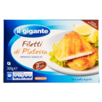 IL GIGANTE Filetti Di Platessa Impanati e Surgelati 300 g