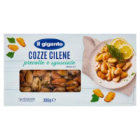 IL GIGANTE Cozze Cilene Precotte e Sgusciate Surgelate 300 g