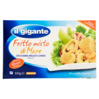IL GIGANTE Fritto Misto Di Mare Con Calamari, Merluzzo e Gamberi Surgelati 300 g