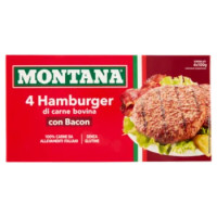 Montana 4 Hamburger con bacon surgelati