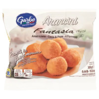 Garbo Arancini Fantasia Mignon Amatriciana - Cacio & Pepe - 4 Formaggi Prodotto Surgelato 300 g