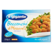 IL GIGANTE Bocconcini Di Mozzarella Panati Surgelati 250 g