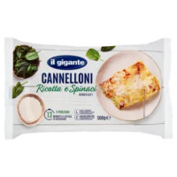 IL GIGANTE Cannelloni Ricotta e Spinaci Surgelati 500 g