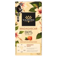 Vanini Madagascar 80% Fondente Al Gusto Tè Chai Con Cristalli Di Caramello 90 g