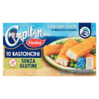 Capitan Findus 10 Bastoncini Senza Glutine 250 g
