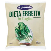 IL GIGANTE Bieta Erbetta In Foglie Porzionata Surgelata 600 g