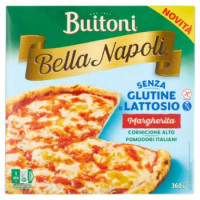 Buitoni Bella Napoli Margherita Senza Glutine e Senza Lattosio Pizza Surgelata 1 pizza 360g