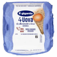 IL GIGANTE 4 Uova Da Allevamento a Terra Uova Medie