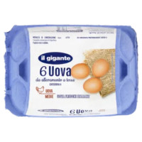IL GIGANTE 6 Uova Da Allevamento a Terra Uova Medie