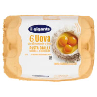 IL GIGANTE 6 Uova Da Allevamento a Terra Pasta Gialla 330 g