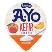 Arborea A-Yo Kefir Pesca In Pezzi Senza Lattosio 140 g