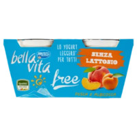 Bella Vita Free Senza Lattosio Pesca e Albicocca 2 x 125 g