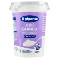 IL GIGANTE Yogurt Bianco Intero Zuccherato Cremoso 500 g
