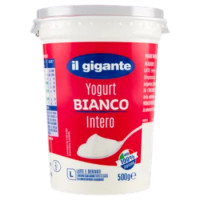 IL GIGANTE Yogurt Bianco Intero 500 g