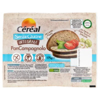 Céréal Senza Glutine Integrale, Pan Campagnolo Senza Lattosio, Pane a Fette - 175g