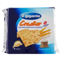IL GIGANTE Cracker Salati Senza Granelli Di Sale In Superificie 560 g