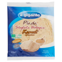 IL GIGANTE Piada Sfogliata Biologica Kamut 3 Piadine 225 g