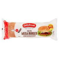 DailyBread Pane Per Mega Burger Panini Con Semi Di Sesamo 6 x 75 g