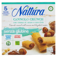 Náttúra Cannolo Crunch Con Crema Al Cacao e Nocciole Senza Glutine 5 x 25 g
