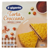 IL GIGANTE Torta Croccante Nocciole e Cacao 500 g