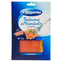 IL GIGANTE Salmone Affumicato a Fette Norvegese 50 g