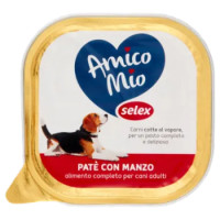 Selex Amico Mio Paté Per Cane Con Manzo 300 g