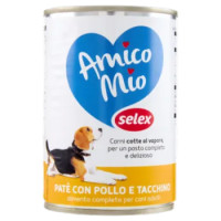 Selex Amico Mio Paté Per Cane Con Pollo e Tacchino 400 g