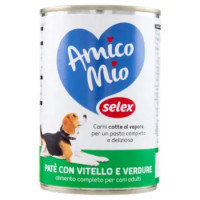 Selex Amico Mio Paté Per Cane Con Vitello e Verdure 400 g