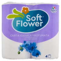 Soft Flower Carta Igienica Profumata 3 Veli 4 Pz