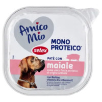 Selex Amico Mio Cane Paté Con Maiale Mono Proteico 300 g