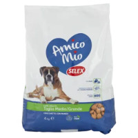 Selex Amico Mio Cane Adulto Di Taglia Medio/Grande Crocchette Con Manzo 4 Kg