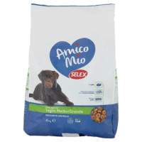 Selex Amico Mio Cane Adulto Di Taglia Medio/Grande Crocchette Con Pollo 4 Kg