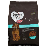 Selex Amico Mio Expert Cane Senior Crocchette Con Pollo e Tacchino Freschi 3 Kg