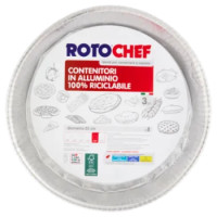 Rotochef Contenitori In Alluminio 100% Riciclabile Diametro 22 Cm 3 Pz