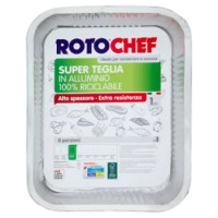 Rotochef Super Teglia In Alluminio 100% Riciclabile 8 Porzioni 1 Pz