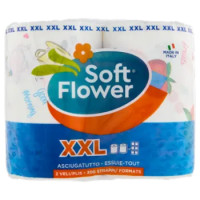 Soft Flower XXL Asciugatutto 2 Veli 300 Strappi 2 Pz
