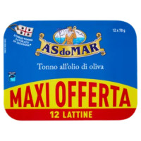 Asdomar Tonno All'olio D'oliva In Scatola 12 x 70 g