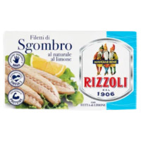 Rizzoli Filetti Di Sgombro Al Naturale Al Limone 125 g