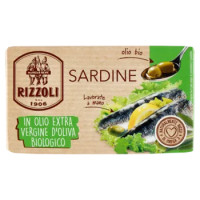 Rizzoli Sardine In Olio Extra Vergine D'Oliva Biologico 120 g