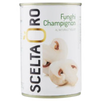 Scelta Oro Funghi Champignon Al Naturale Tagliati 400 g
