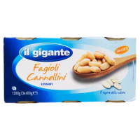 IL GIGANTE Fagioli Cannellini Lessati 3 x 400 g