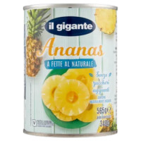 IL GIGANTE Ananas a Fette Al Naturale 565 g