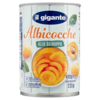 IL GIGANTE Albicocche Allo Sciroppo 410 g