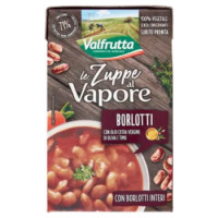 Valfrutta Le Zuppe a Vapore Borlotti Con Olio Extra Vergine Di Oliva e Timo 500 g