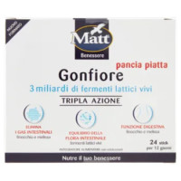 Matt Benessere Gonfiore Pancia Piatta 24 Stick 51,6 g