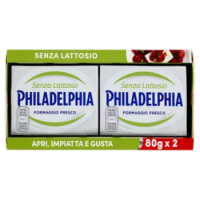 Philadelphia Senza Lattosio Formaggio Fresco Spalmabile Senza Lattosio - 2x80g