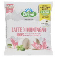 Brimi Mozzarella Latte Di Montagna -40% Sali e Grassi* 3 x 100 g